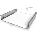 Anthracite Drawer Side Kit 120mm Height with Soft Close Slides 350mm Max 40kg Slim per piece
