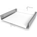 Anthracite Drawer Side Kit 120mm Height with Soft Close Slides 350mm Max 40kg Slim per piece