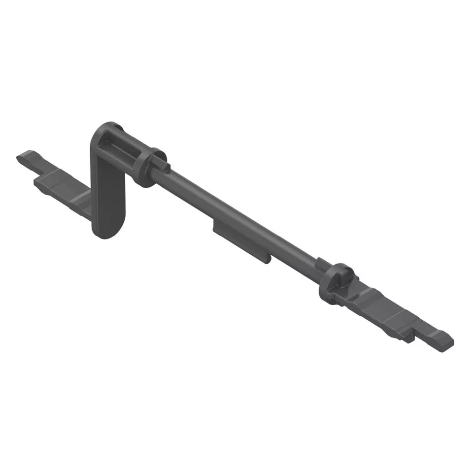 Raccord coudé en plastique gris pour...