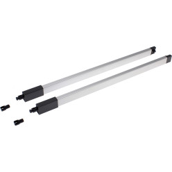 Hettich ArciTech Silver Longitudinal Rail Kit 400mm for Pan Drawers per piece