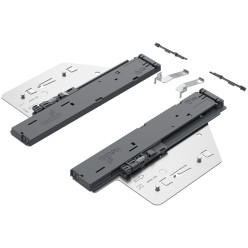 Kit d'ouverture Push to Open Silent max. 10 à 40kg pour coulisse Actro You et Actro 5D profondeur 270 à 650mm Hettich / pce