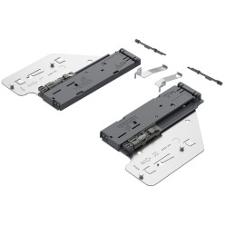 Set Push to Open Silent max. 8 tot 20kg voor ladegeleider Actro You en Actro 5D diepte 270 tot 650mm Hettich / pce