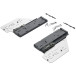 Set Push to Open Silent max. 8 tot 20kg voor ladegeleider Actro You en Actro 5D diepte 270 tot 650mm Hettich / pce