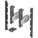 Kit de raccords de façade anthracite hauteur 139mm pour façade en aluminium de tiroir intérieur Hettich AvanTech You / pce