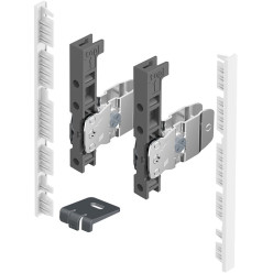 White Front Connector Kit height 139mm for Hettich AvanTech You Aluminum Drawer Inner Front / piece