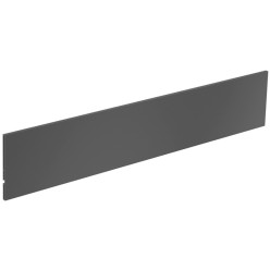 Frontpaneel in antraciet aluminium, hoogte 101mm, lengte 2m, op maat te snijden voor interne lade en interne Hettich AvanTech Yo