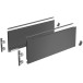Kit de côtés de tiroir anthracite hauteur 187mm, profondeur 500mm Hettich Avantech You / pce