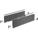 Hettich AvanTech You anthracite drawer side kit height 139mm depth 550mm per piece