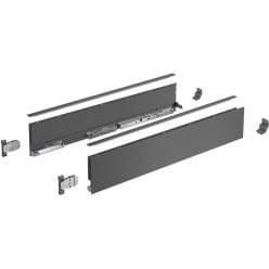 Set ladezijwanden antraciet hoogte 101mm, diepte 270mm Hettich Avantech You / pce