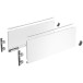 Hettich AvanTech You White Drawer Side Kit Height 187mm Depth 550mm per piece