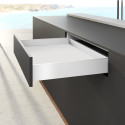 Hettich AvanTech You White Drawer Side Kit 101mm Height 650mm Depth per piece