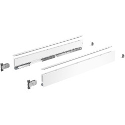 Kit de côtés de tiroir blanc hauteur 77mm, profondeur 500mm Hettich Avantech You / pce