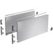 Kit de côtés de tiroir argenté hauteur 251mm, profondeur 450mm Hettich Avantech You / pce