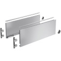 Kit de côtés de tiroir argenté hauteur 187mm, profondeur 400mm Hettich Avantech You / pce