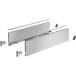 Hettich AvanTech You Silver Drawer Side Panel Kit Height 139mm Depth 600mm per piece