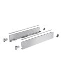 Set ladezijwanden zilver hoogte 101mm, diepte 550mm Hettich Avantech You / pce