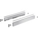 Hettich AvanTech YOU silver drawer side kit height 77mm depth 450mm per piece
