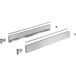 Kit de côtés de tiroir argenté hauteur 77mm, profondeur 400mm Hettich Avantech You / pce
