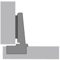 Charnière Intermat 9943 110° nickelée à montage rapide Flash (Ø10x11mm), sans amortissement et avec fermeture automatique, pour 