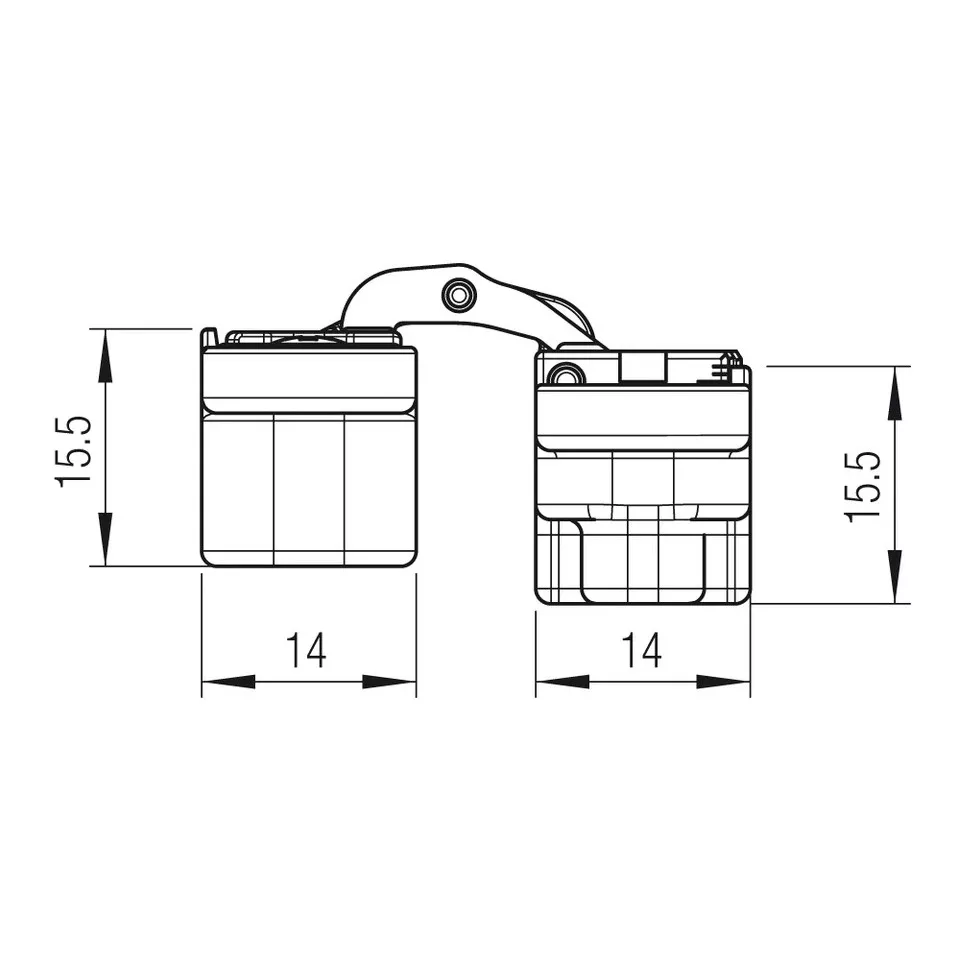 Onzichtbare scharnier KUBIKINA K6100...