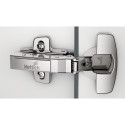 Charnière Sensys 8675 110° nickelée à montage rapide Fix, sans amortissement et sans fermeture automatique (Push to Open), pour 