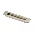 Rechthoekige komgreep 38x128mm geborstelde inox / pce