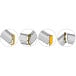 GOLA centraal profiel accessoireset PVC geborsteld roestvrij staal / pce