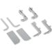 Accessoireset GOLA bovenprofiel PVC geborsteld roestvrij staal / pce