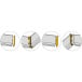 Accessoireset GOLA bovenprofiel PVC geborsteld roestvrij staal / pce