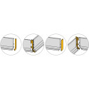 Accessoireset GOLA bovenprofiel PVC wit / pce