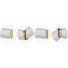 Accessoireset GOLA bovenprofiel PVC wit / pce