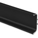 Central Black Lacquered Aluminum Gola Recessed Handle Profile / 2.35m