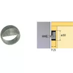 Montage SAH 305 voor meubelophanging in zamak / pce