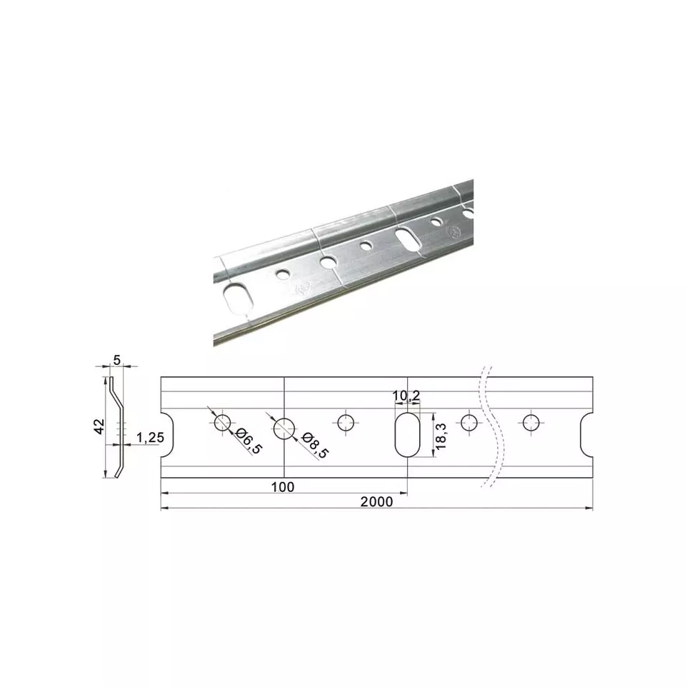 Barrette de suspension pour meuble en...