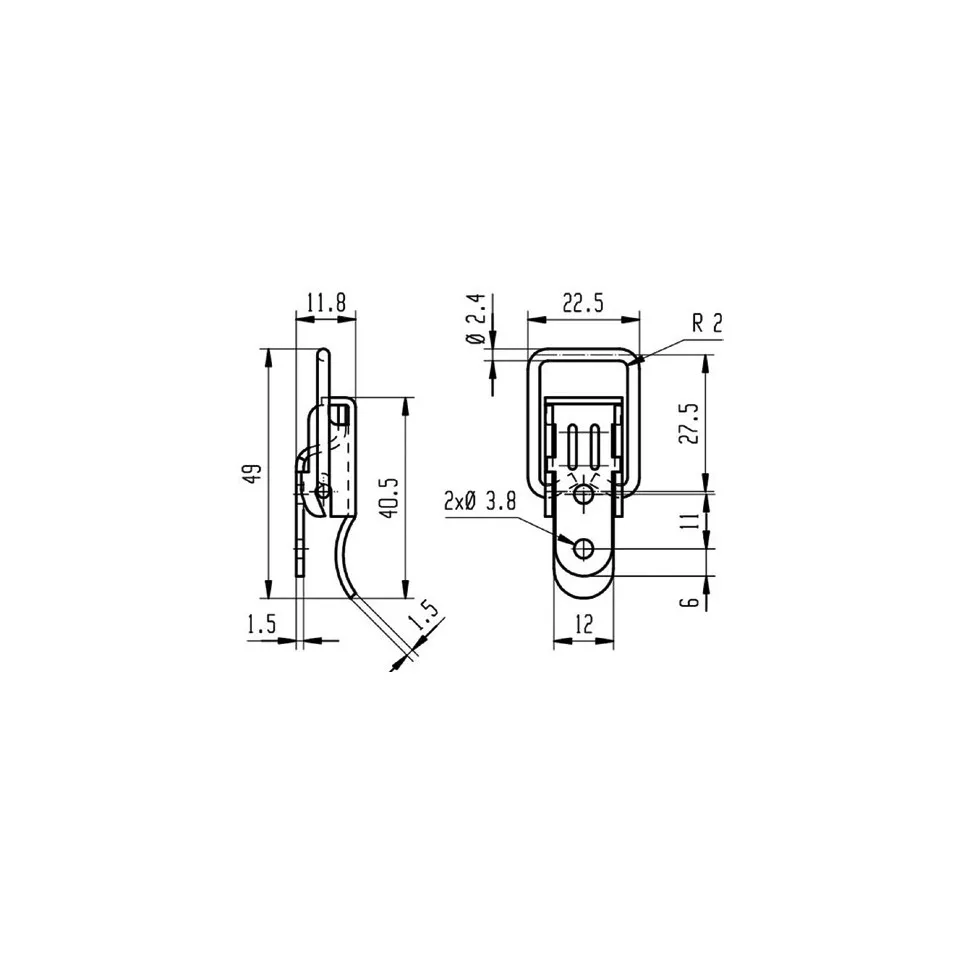 Checkout Closure with Hook No.181 / pc