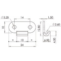 Checkout Closure with Hook No.181 / pc