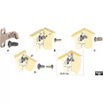 Rear Wall Fitting RV 7 D Nickel Plated per piece