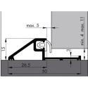 AKW 2 Anodized Aluminum Swiss Renovation Threshold per meter