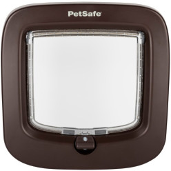 Pet Door for Animals up to 8 kg Series PPA19 4-Way Locking PVC Brown per piece