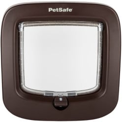 Kattenluik voor 8 kg dieren serie PPA19 met 4 openingsposities PVC Bruin / pce