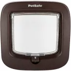 Pet Door for Animals up to 8 kg Series PPA19 4-Way Locking PVC Brown per piece