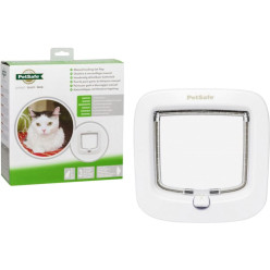 4-Way Locking Pet Door for Animals up to 8 kg Series PPA19 White PVC / pc
