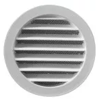 Rond gestanst rooster 434-R Renson Ral 9006 Ø160mm / pce