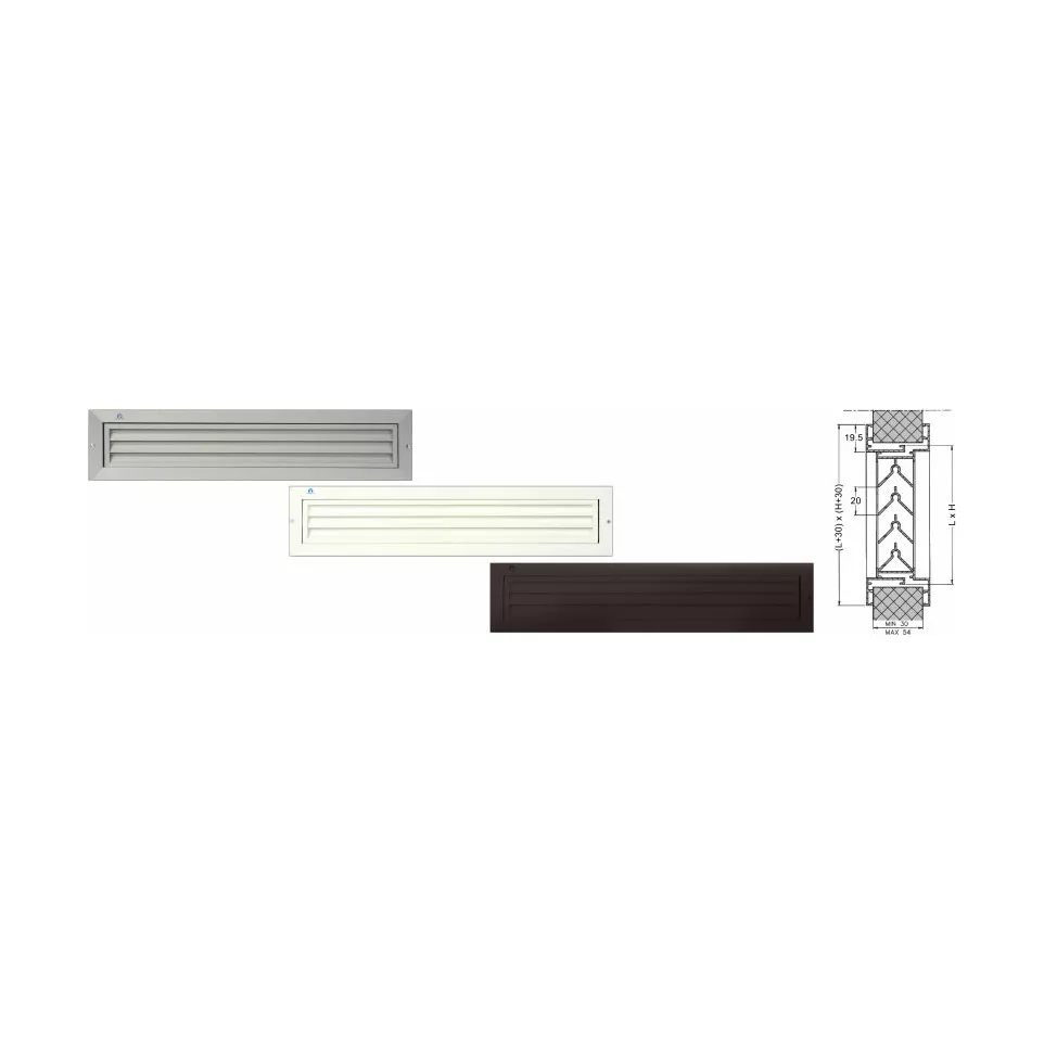 Grille de porte monobloc en alu...