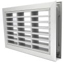 Grille coupe-feu 1H 200x200 naturel CAD ET CONT CAD ép. 40 / pce