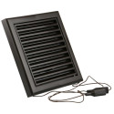 Grille intérieure réglable Skin 732 PVC (187x187) structuré RAL 9005 / pce
