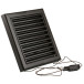 Grille intérieure réglable Skin 732 PVC (187x187) structuré RAL 9005 / pce