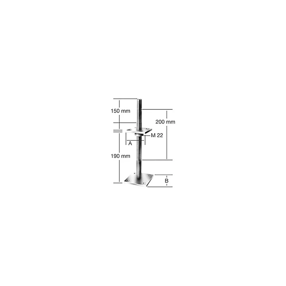 Adjustable Column Base with Concealed...