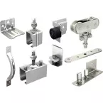 Sliding Door Hardware Kit for Single Door up to 2m without Lower Guide Rail