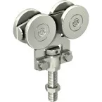 Roulette à fixation sur chant et avec 4 galets acier montés sur billes SPORTUB 5040 max.150kg / pce